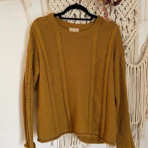 Modern Fisherman’s Sweater in Marigold
